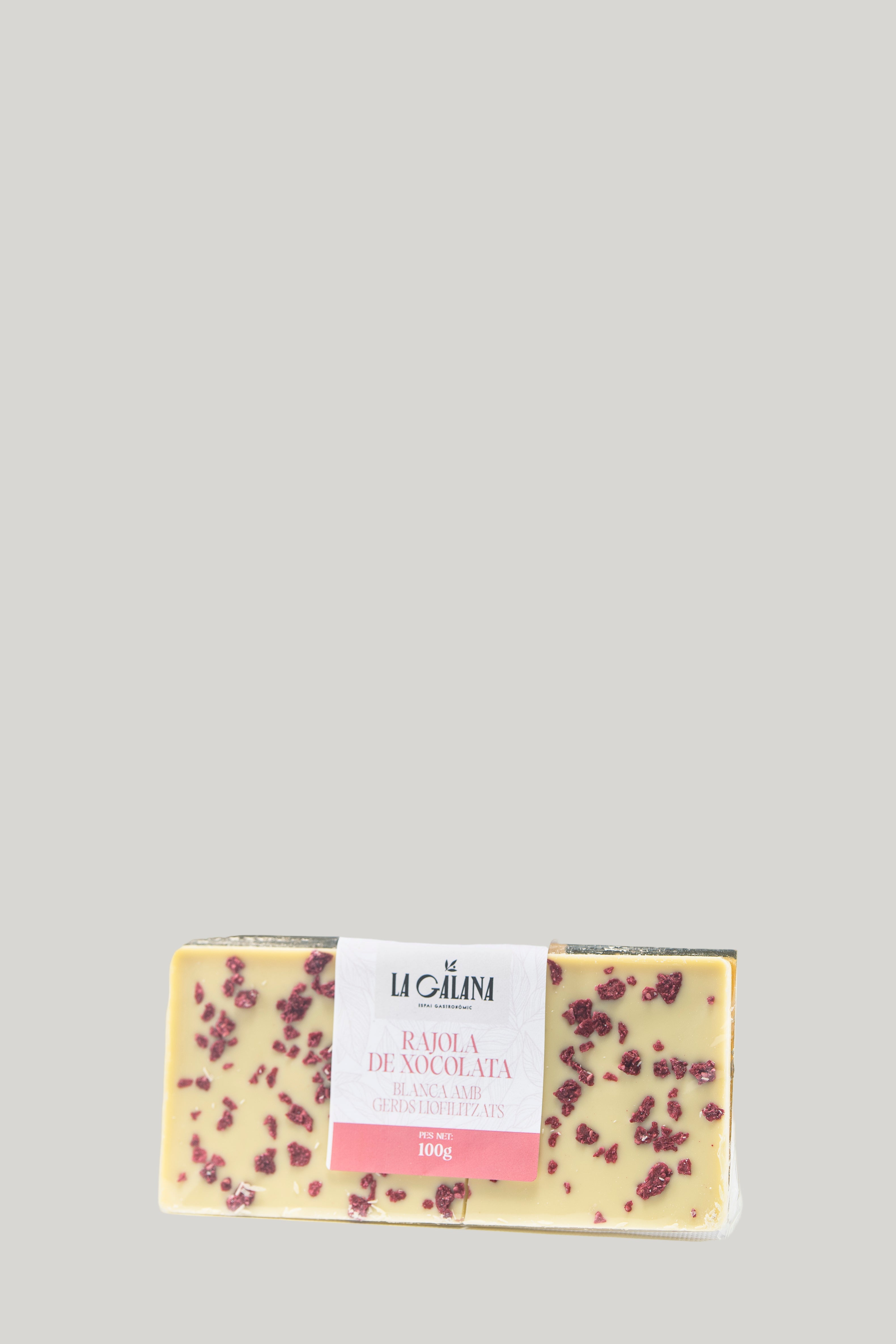 Rajola de Xocolata Blanca amb Gerds Liofilitzats